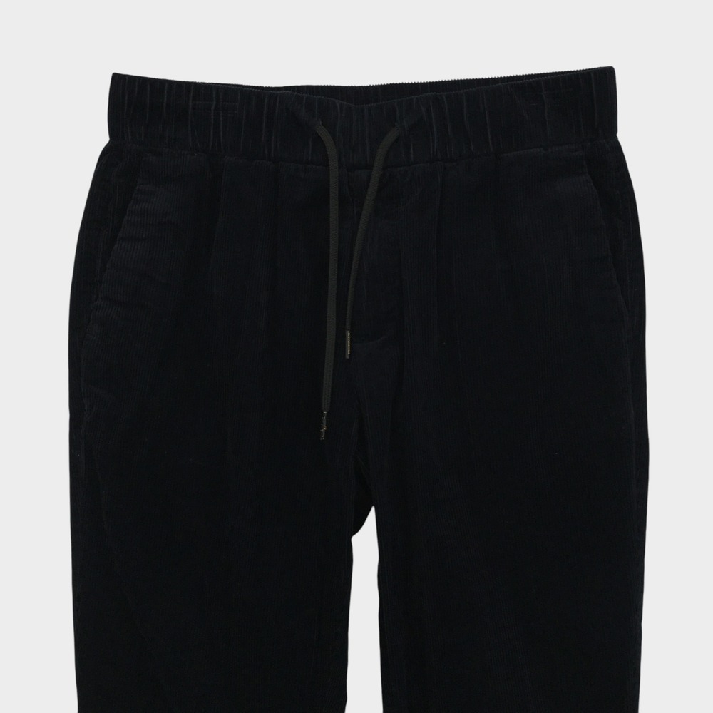 Scotch & Soda Fave Corduroy Pants Mens Medium Navy Blue Elastic Waist Drawstring